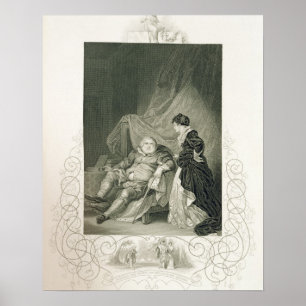 Henry VIII och Catherine Parr, i leken Henry V Poster