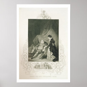 Henry VIII och Catherine Parr, i leken Henry V Poster