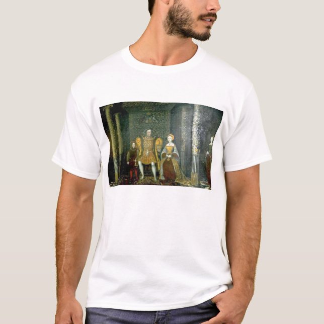 Henry VIII och familj Tee Shirt (Framsida)