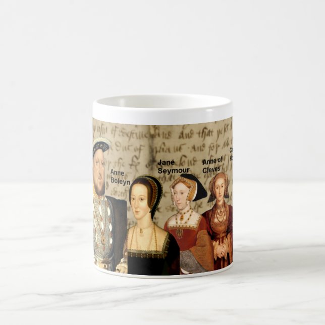 Henry VIII och hans frumugg Kaffemugg (Center)