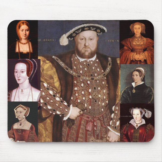 Henry VIII och hans sex fruar Mousepad Musmatta (Framsidan)