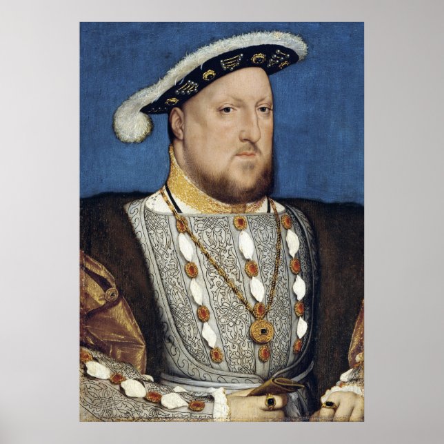 Henry VIII of England - Hans Holbien the Younger Poster (Framsidan)