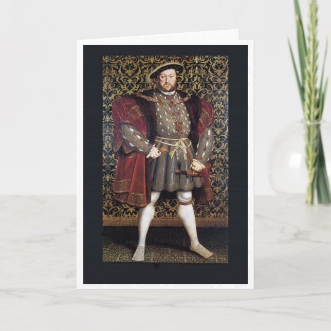 Henry VIII porträtt Kort (Framsida)