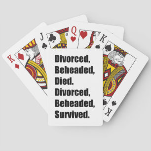 Henry VIII:s sex fruar Spel Kort