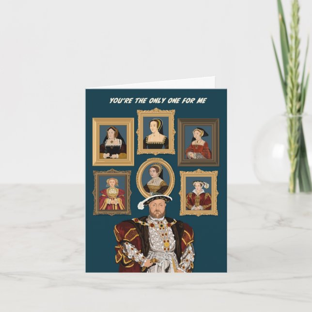 Henry VIII Sex fruar Du är den enda för mig Kort (Framsida)