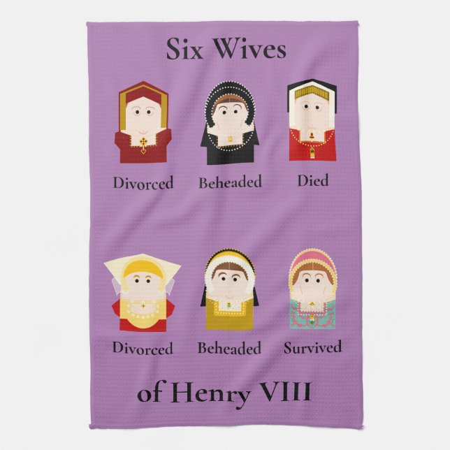 Henry VIII Sex Wives, Tudor Kökshandduk (Vertikal)