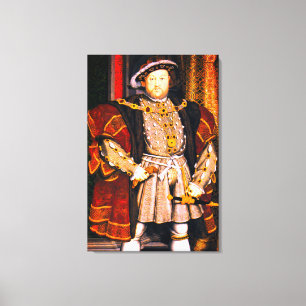 Henry VIII Tudors History Kung England sex Wives Canvastryck
