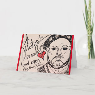 Henry VIII Valentine Hälsning Kort