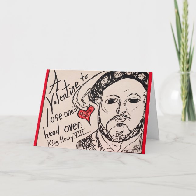 Henry VIII Valentine Hälsning Kort (Framsida)