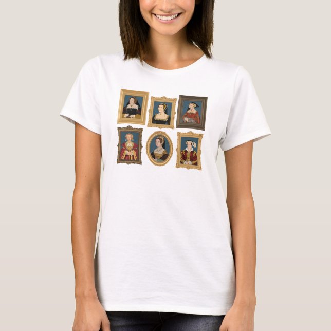 Henry VIII's Six Wives Gallery T Shirt (Framsida)