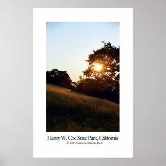Henry W. Coe State Park, Kalifornien Poster