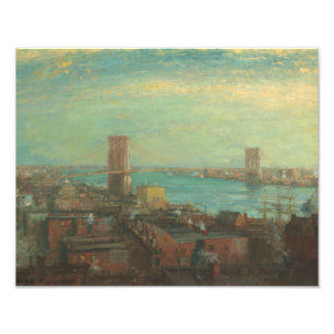 Henry Ward Skogsvaktare - Brooklyn Bridge Fototryck