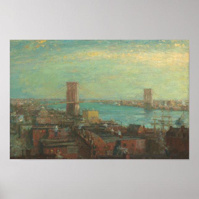Henry Ward Skogsvaktare - Brooklyn Bridge Poster (Framsidan)