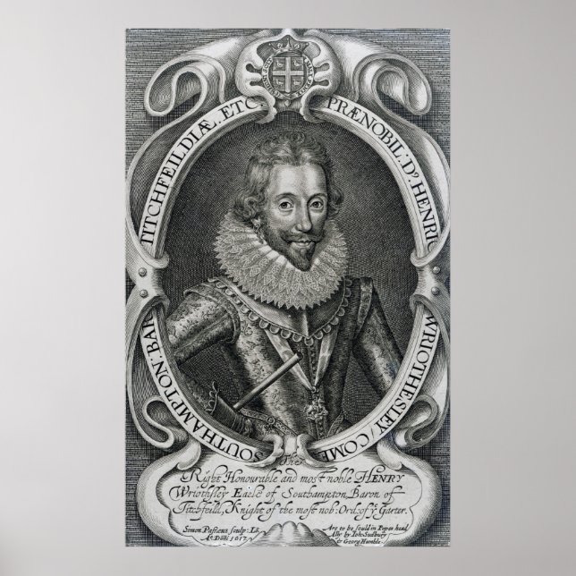Henry Wriothesley, 3rd Earl of Southampton, 1617 Poster (Framsidan)