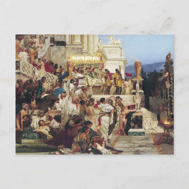 Henryk Siemiradzki- Neros Torches Vykort (Framsida)