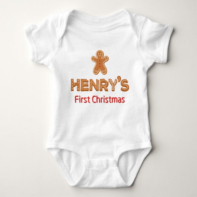 Henry's First jul Gingertea Personlig T Shirt (Framsida)
