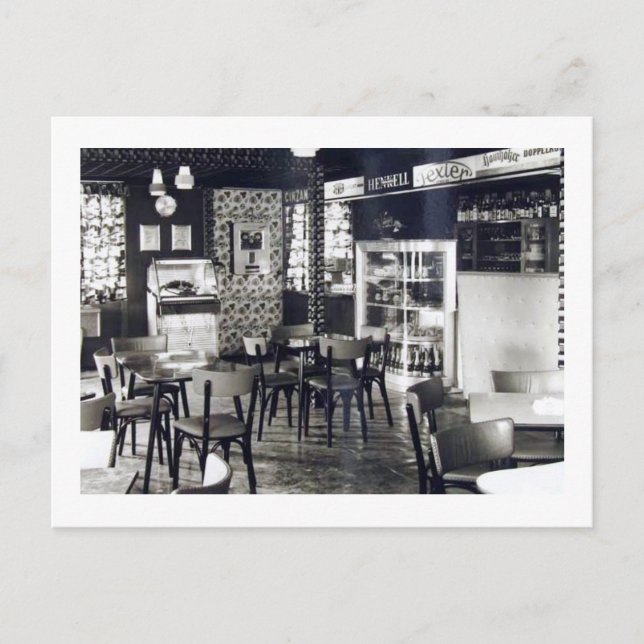 Henry's Klubb Pub Jukebox Vintage Vykort (Framsida)