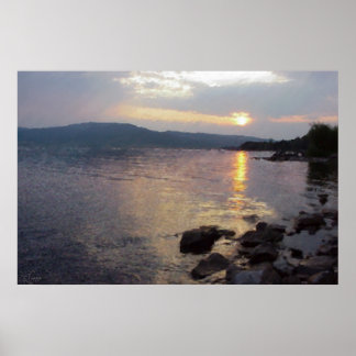 Henry's Sjö Sunset Poster