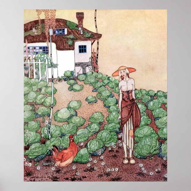 Hens historia av Kay Nielsen Poster (Framsidan)
