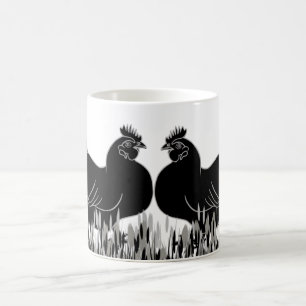 Hens~Silhouette Kaffemugg