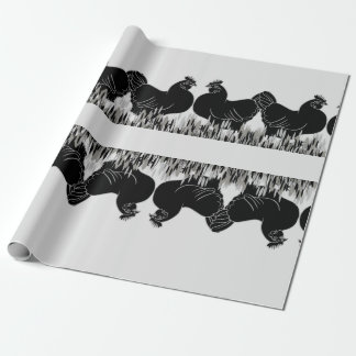Hens~Silhouette Presentpapper