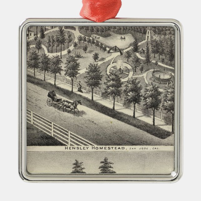 Hensley bönauppehåll julgransprydnad metall (Framsidan)