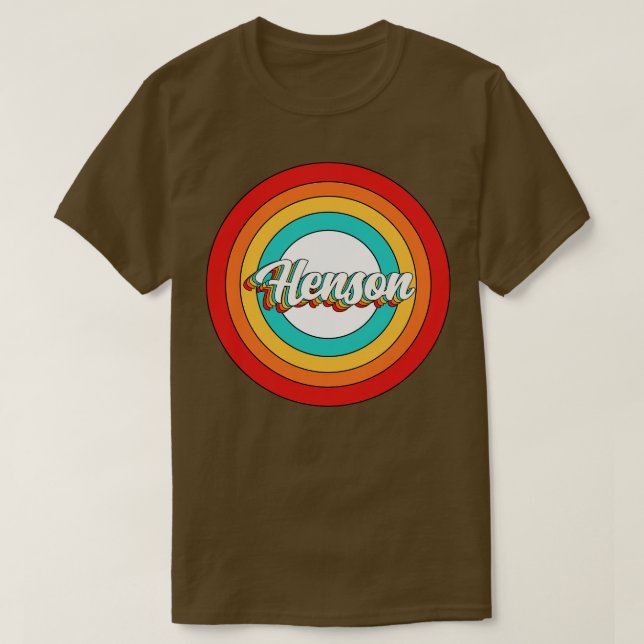 Henson Namn Shirt Vintage Henson Circle T Shirt (Design framsida)