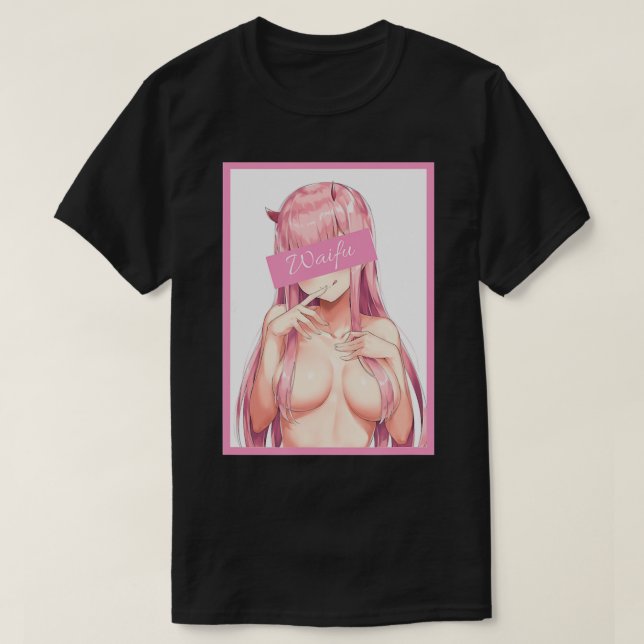 Hentai, Anime Concept Design, Lewd Japanska Djävul T Shirt (Design framsida)