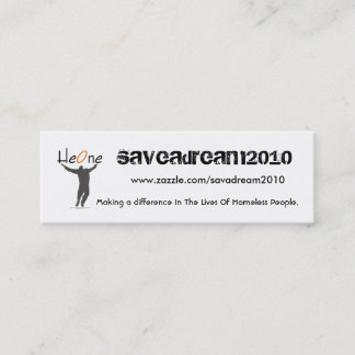 HeOne brännmärker medvetenhetkort Mini Visitkort