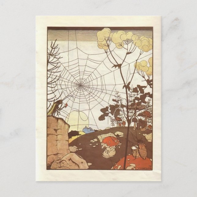 Heorhiy Narbut- "Fairy Tales: Teremok. Mizgir' Vykort (Framsida)