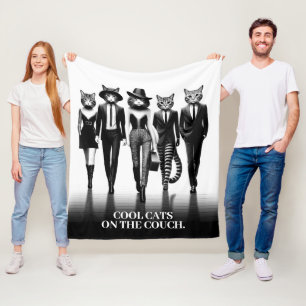 Hep Cat Runway Models Walting the Catpromenader Fleecefilt