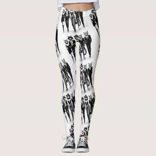 Hep Cat Runway Models Walting the Catpromenader Leggings