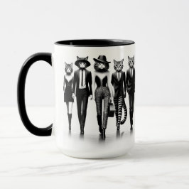 Hep Cat Runway Models Walting the Catpromenader Mugg