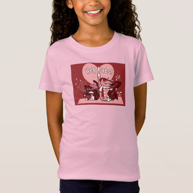HEP KATS av Jeff Willis Art T Shirt (Framsida)