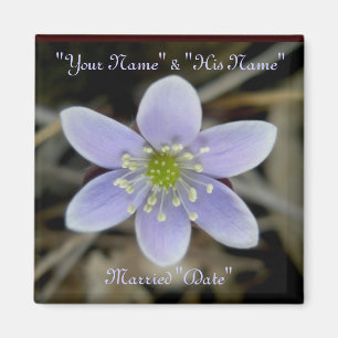 Hepatica Bröllop Rememberance Magnet
