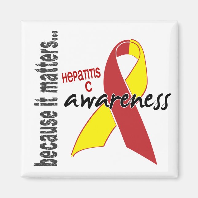 Hepatit C Medvetenhet Magnet (Framsidan)