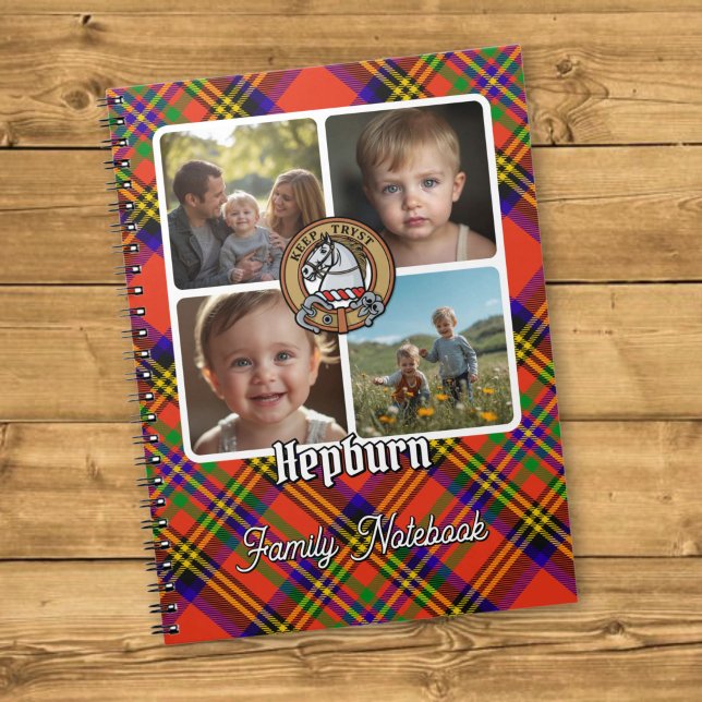 Hepburn Familjefotokollage Anteckningsbok (Skapare uppladdad)