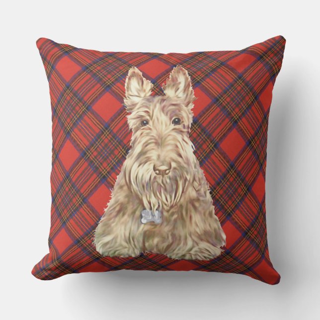 Hepburn-rutig Scottie Kudde (Framsida)