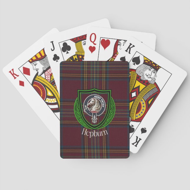 Hepburn skotska klanslätt & vapen casinokort (Baksidan)