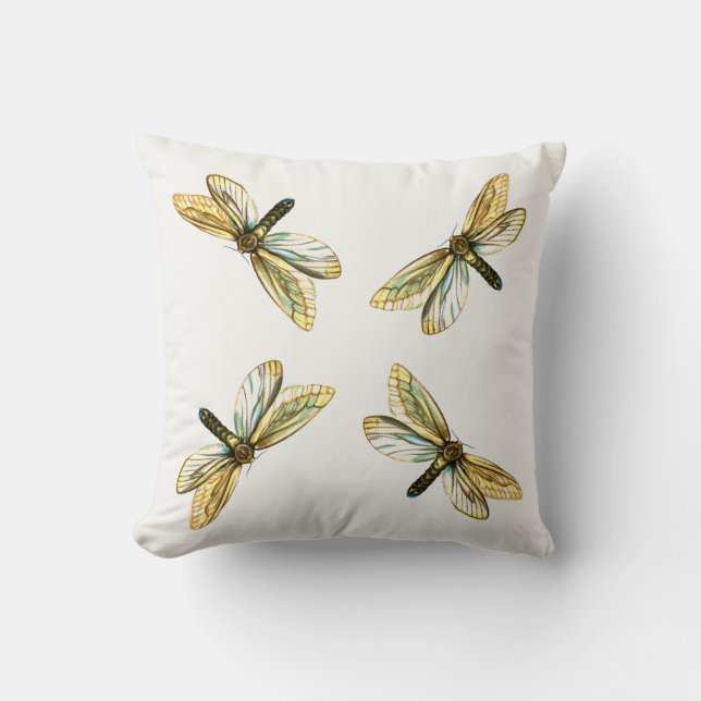 Hepialus humuli women - Ghost Moth eller Ghost Swi Kudde (Framsida)