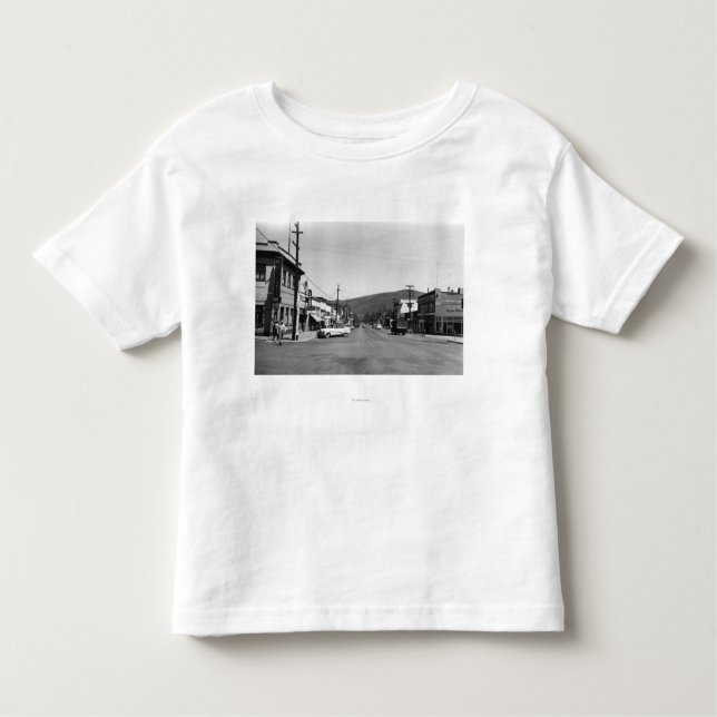 Heppner Oregon den huvudsakliga gatan beskådar T-shirt (Framsida)