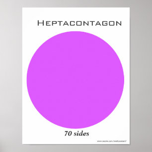 Heptacontagon Poster av Polygon