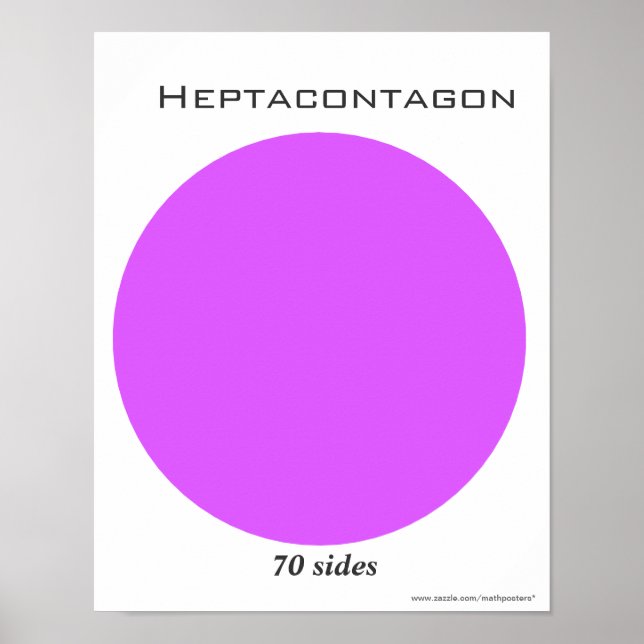 Heptacontagon Poster av Polygon (Framsidan)