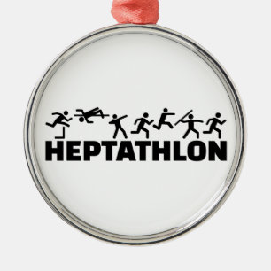 Heptathlon Julgransprydnad Metall