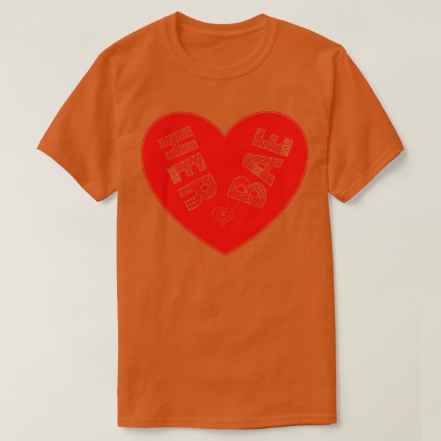 HER BAE ÄLSKARE Funny-gåva T Shirt (Design framsida)