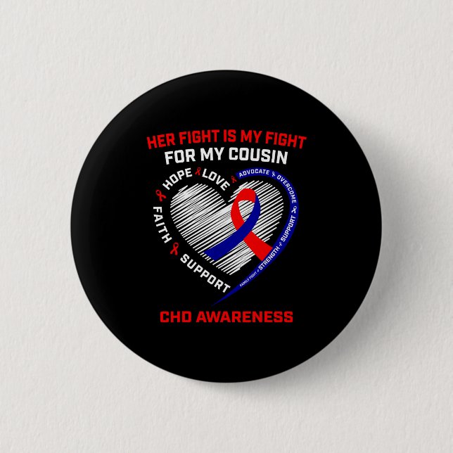 Her Fight Cousin Chd Awareness Heart Disease Graph Knapp (Framsida)