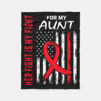 Her Fight Is My Fight Aunt Heart Disease Awareness Fleecefilt