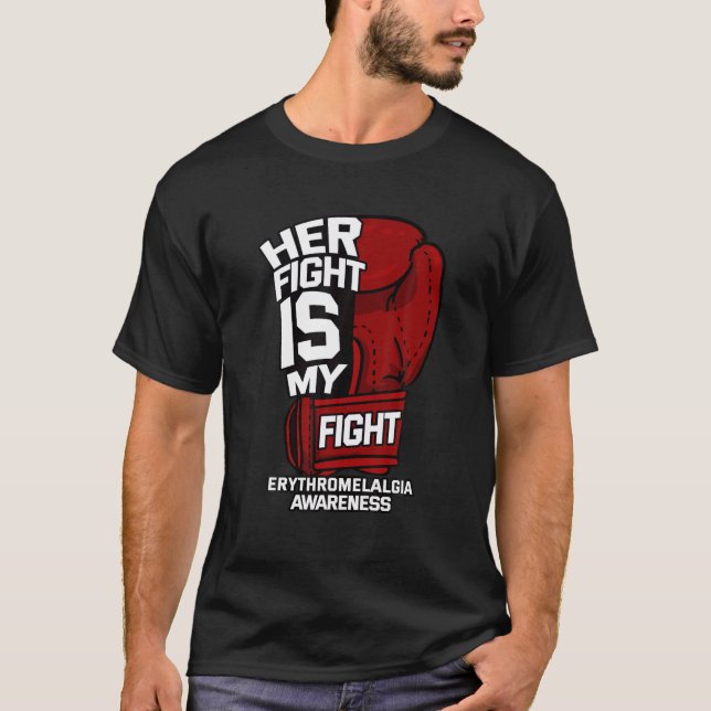 Her Fight Is My Fight Erythromelalgia Mitchell's D T Shirt (Framsida)