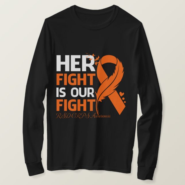 Her Fight Is Our My Fight RSD CRPS AWARENESS Ribbo T Shirt (Design framsida)