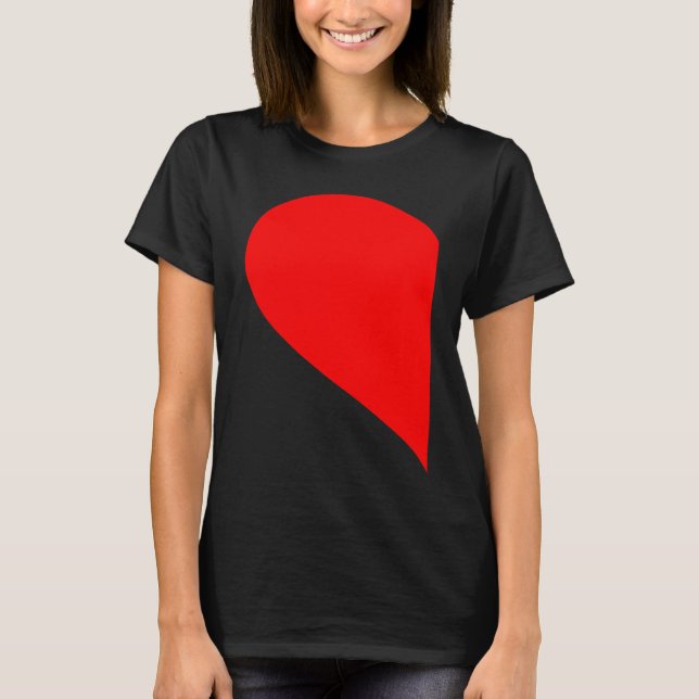 HER HIM HEART PARTNER VALENTINE'S DECORATIONS WOME T SHIRT (Framsida)